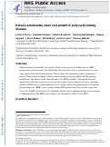 Cover page: Ketosis Ameliorates Renal Cyst Growth in Polycystic Kidney Disease