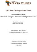 Cover page: Livelihoods in Crisis: Threats to Senegal's Artisanal Fishing Communities