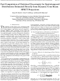 Cover page: Fast computation of statistical uncertainty for spatiotemporal 
distributions estimated directly from dynamic cone beam SPECT 
projections