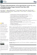 Cover page: Genomic Characterization of Parengyodontium torokii sp. nov., a Biofilm-Forming Fungus Isolated from Mars 2020 Assembly Facility