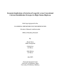 Cover page: Economic Implications of Selection of Long-Life versus Conventional Caltrans Rehabilitation Strategies for High-Volume Highways