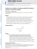 Cover page: Synthesis and evaluation of an alkyne-modified ATP analog for enzymatic incorporation into RNA