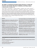 Cover page: The Effect of Continuous Positive Airway Pressure on Vascular Function and Cardiac Structure in Diabetes and Sleep Apnea. A Randomized Controlled Trial