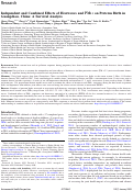 Cover page: Independent and Combined Effects of Heatwaves and PM2.5 on Preterm Birth in Guangzhou, China: A Survival Analysis