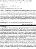 Cover page: Live Trapping and Monitoring Mountain Lion Movements within a Feral Horse Population in Storey County, Nevada, 2005 - 2007