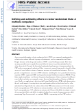 Cover page: Defining and estimating effects in cluster randomized trials: A methods comparison