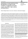 Cover page: Quantitation of neonicotinoid insecticides, plus qualitative screening for other xenobiotics, in small-mass avian tissue samples using UHPLC high-resolution mass spectrometry