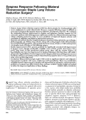 Cover page: Dyspnea Response Following Bilateral Thoracoscopic Staple Lung Volume Reduction Surgery