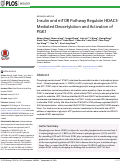 Cover page: Insulin and mTOR Pathway Regulate HDAC3-Mediated Deacetylation and Activation of PGK1