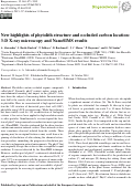 Cover page: New highlights of phytolith structure and occluded carbon location: 3-D X-ray microscopy and NanoSIMS results