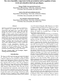 Cover page: The role of modality congruence in the presentation and recognition of task-irrelevant stimuli in dual task paradigms.