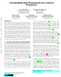 Cover page: Can Big Media Data Revolutionarize Gun Violence Prevention?