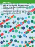 Cover page: Impaired proteolysis of non-canonical RAS proteins drives clonal hematopoietic transformation