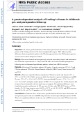 Cover page: A gender‐dependent analysis of Cushing's disease in childhood: pre‐ and postoperative follow‐up