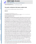 Cover page: The genetic architecture of the human cerebral cortex