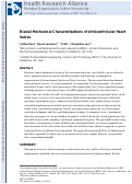 Cover page: Biaxial Mechanical Characterizations of Atrioventricular Heart Valves.