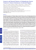 Cover page: Genomic and Network Patterns of Schizophrenia Genetic Variation in Human Evolutionary Accelerated Regions