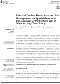 Cover page: Effect of Cultivar Resistance and Soil Management on Spatial–Temporal Development of Verticillium Wilt of Olive: A Long-Term Study