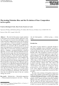 Cover page: Fluctuating Mutation Bias and the Evolution of Base Composition in Drosophila