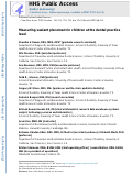 Cover page: Measuring sealant placement in children at the dental practice level.