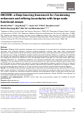 Cover page: DECODE: a Deep-learning framework for Condensing enhancers and refining boundaries with large-scale functional assays