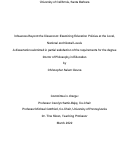 Cover page: Influences Beyond the Classroom: Examining Education Policies at the Local, National and Global Levels