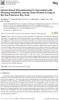 Cover page: Intersectional Discrimination Is Associated with Housing Instability among Trans Women Living in the San Francisco Bay Area