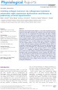 Cover page: Limiting collagen turnover via collagenase‐resistance attenuates right ventricular dysfunction and fibrosis in pulmonary arterial hypertension