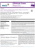 Cover page: Iodine Deficiency Hypothyroidism Among Children in the United States - 21st Century Resurgence?