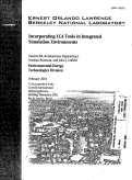 Cover page: Incorporating LCA Tools in Integrated Simulation Environments