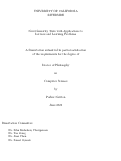 Cover page: Novel Linearity Tests with Applications to Lattices and Learning Problems