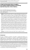 Cover page: Comparing Respondent-Driven Sampling and Targeted Sampling Methods of Recruiting Injection Drug Users in San Francisco