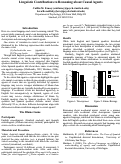 Cover page: Linguistic Contributions to Reasoning about Causal Agents