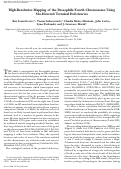 Cover page: High-Resolution Mapping of the Drosophila Fourth Chromosome Using Site-Directed Terminal Deficiencies