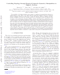 Cover page: Controlling topology through targeted composite symmetry manipulation in magnetic systems