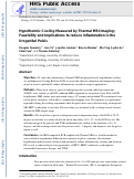 Cover page: Hypothermic Cooling Measured by Thermal Magnetic Resonance Imaging; Feasibility and Implications for Virtual Imaging in the Urogenital Pelvis