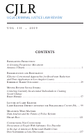 Cover page: Table of Contents