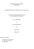 Cover page: Optimizing FPGA Design For Real Time Video Content Analysis