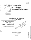 Cover page: Soft X-Ray Lithography at Berkeley's Advanced Light Source