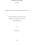 Cover page: Multiplexers and Antennas Based on Metamaterial Transmission Line