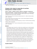 Cover page: Changes to the Chemical Composition of Soot from Heterogeneous Oxidation Reactions