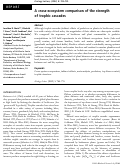 Cover page: A cross‐ecosystem comparison of the strength of trophic cascades