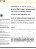 Cover page: Oral Migalastat HCl Leads to Greater Systemic Exposure and Tissue Levels of Active α-Galactosidase A in Fabry Patients when Co-Administered with Infused Agalsidase