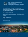 Cover page: Vulnerability and resilience of urban energy ecosystems to extreme climate events: A systematic review and perspectives