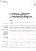 Cover page: Covariance of Phytoplankton, Bacteria, and Zooplankton Communities Within Microcystis Blooms in San Francisco Estuary