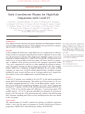 Cover page: Early Convalescent Plasma for High-Risk Outpatients with Covid-19