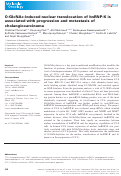 Cover page: O‐GlcNAc‐induced nuclear translocation of hnRNP‐K is associated with progression and metastasis of cholangiocarcinoma