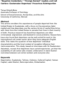 Cover page: ‘Negative credentials,’ ‘foreign-earned’ capital, and call centers: Guatemalan deportees’ precarious reintegration