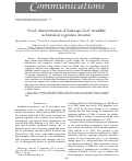 Cover page: Novel characterization of landscape‐level variability in historical vegetation structure