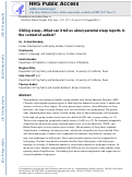 Cover page: Sibling Sleep—What Can It Tell Us About Parental Sleep Reports in the Context of Autism?